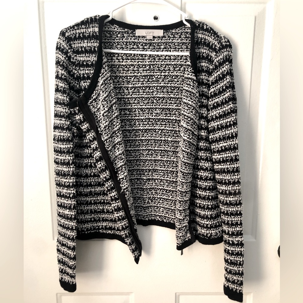 Ann Taylor Loft Business Casual Cotton Jacket - Size Medium